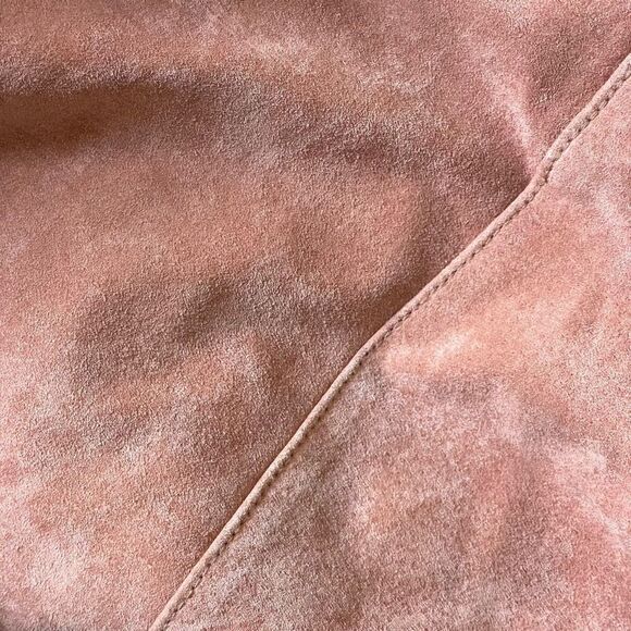 BAGATELLE 100% Leather, Pink Medium weight, Button Closure Jacket, Size L - Picture 8 of 8